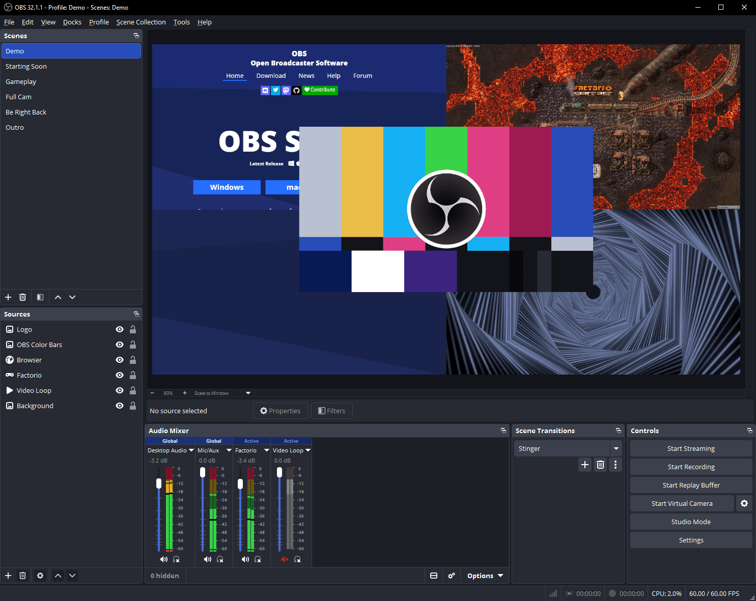 OBS Studio tanıtım görseli