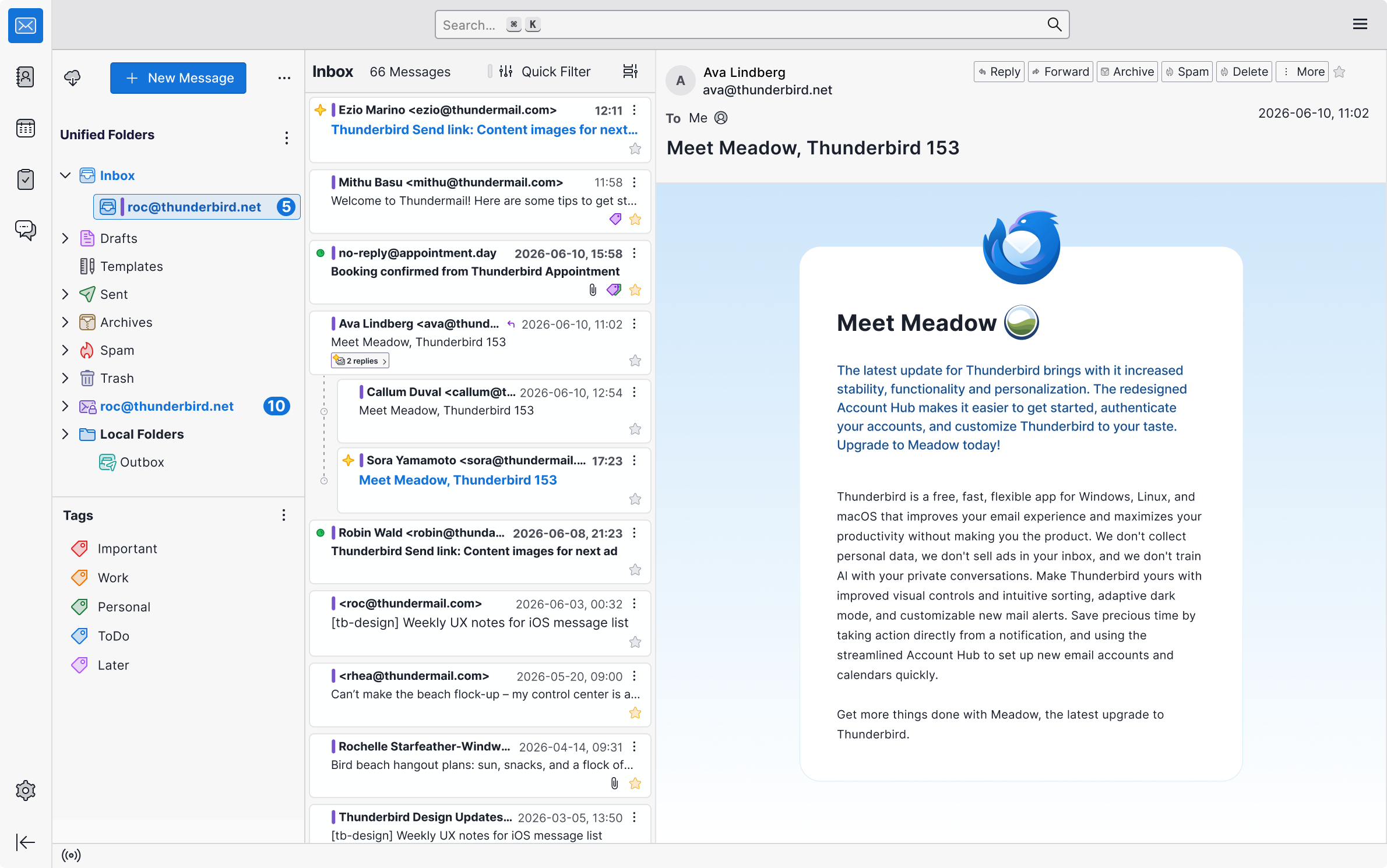 Thunderbird tanıtım görseli
